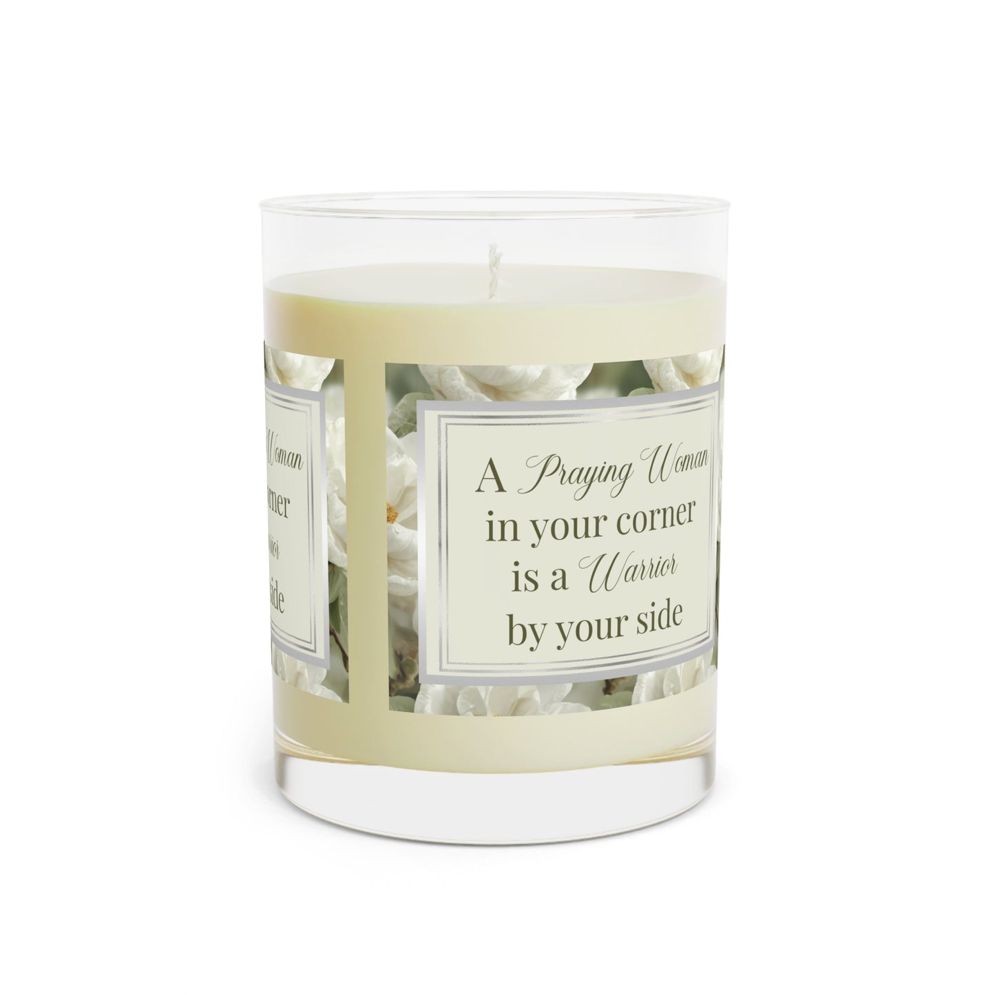 A Praying Woman Scented Candle - Full Glass, 11oz
