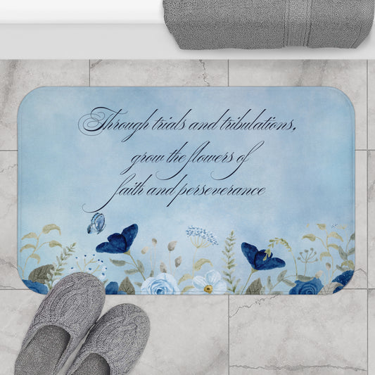 Flowers of Faith Bath Mat