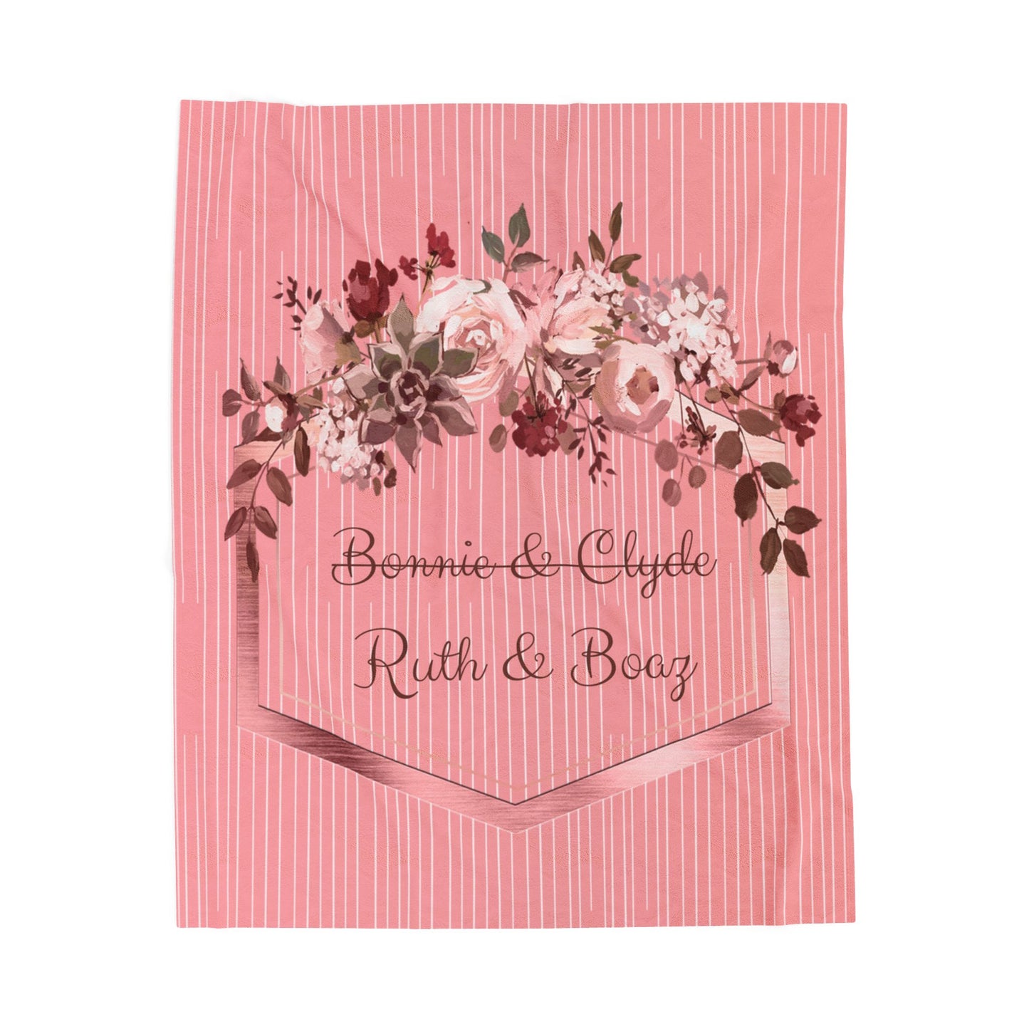 Ruth & Boaz Velveteen Plush Blanket