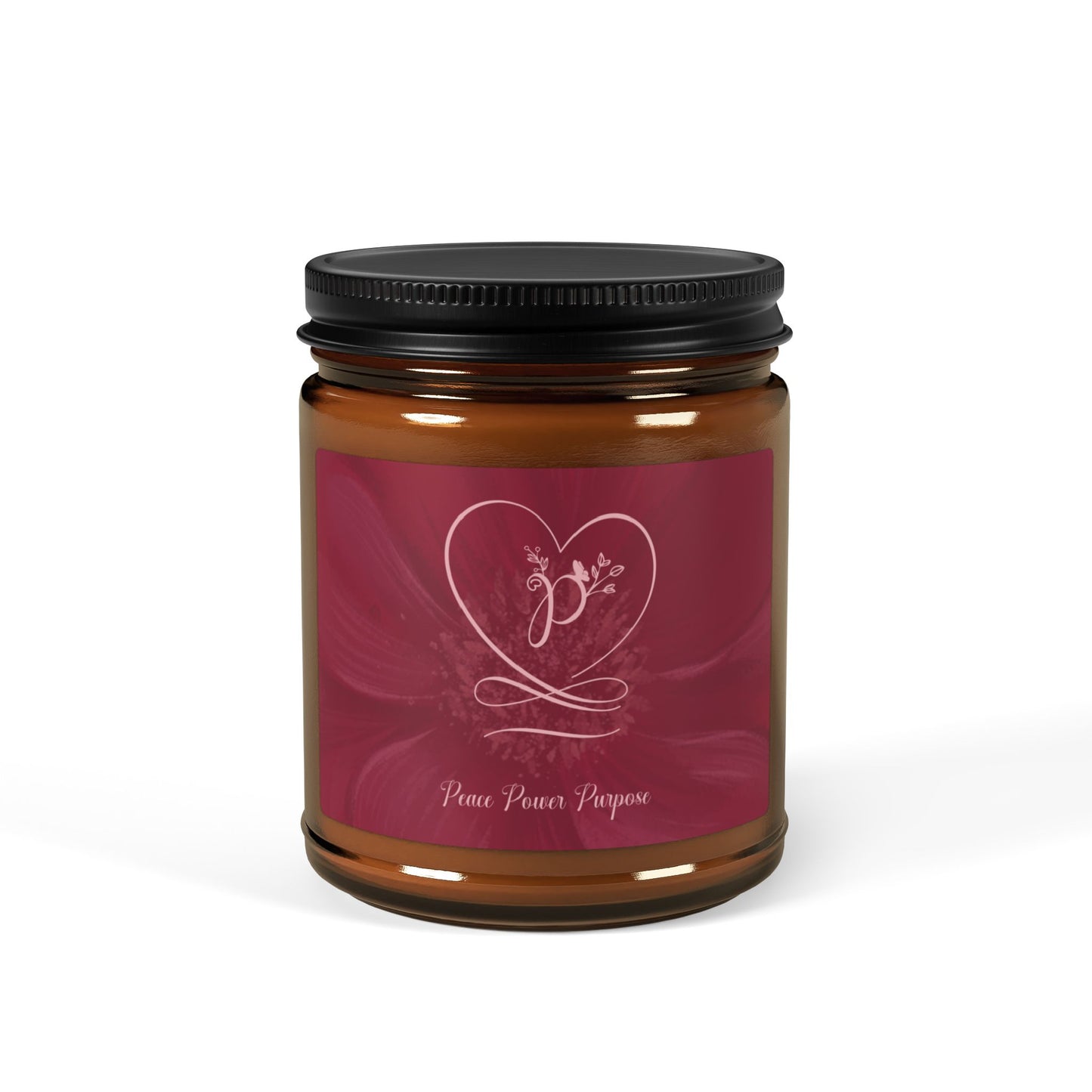 Peace 2 Scented Soy Candle (Multi-Size, Amber Jar)