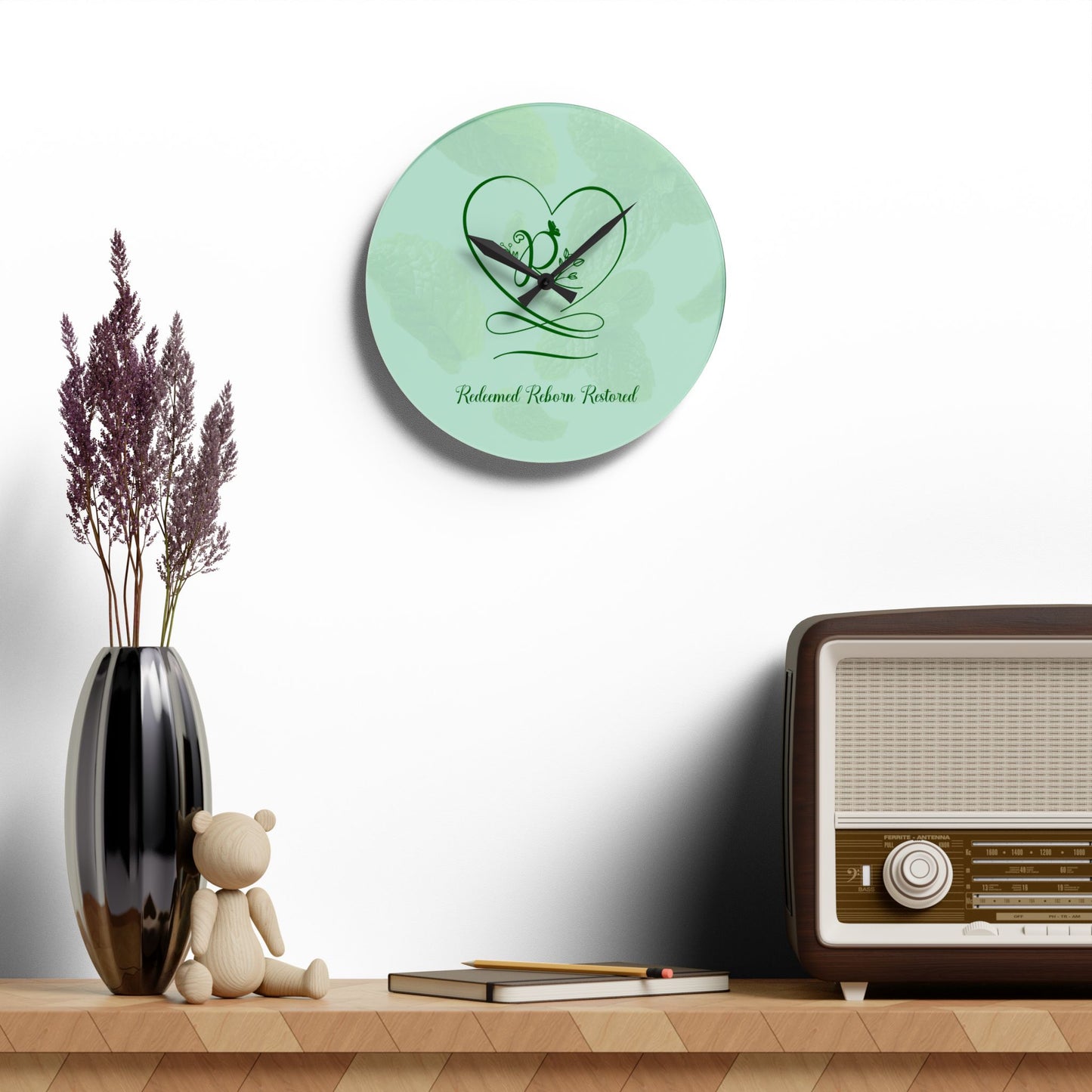 Redeemed 2 Acrylic Wall Clock