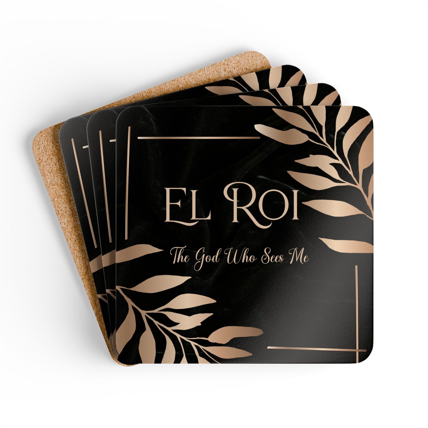 El Roi - (Onyx) Corkwood Coaster Set