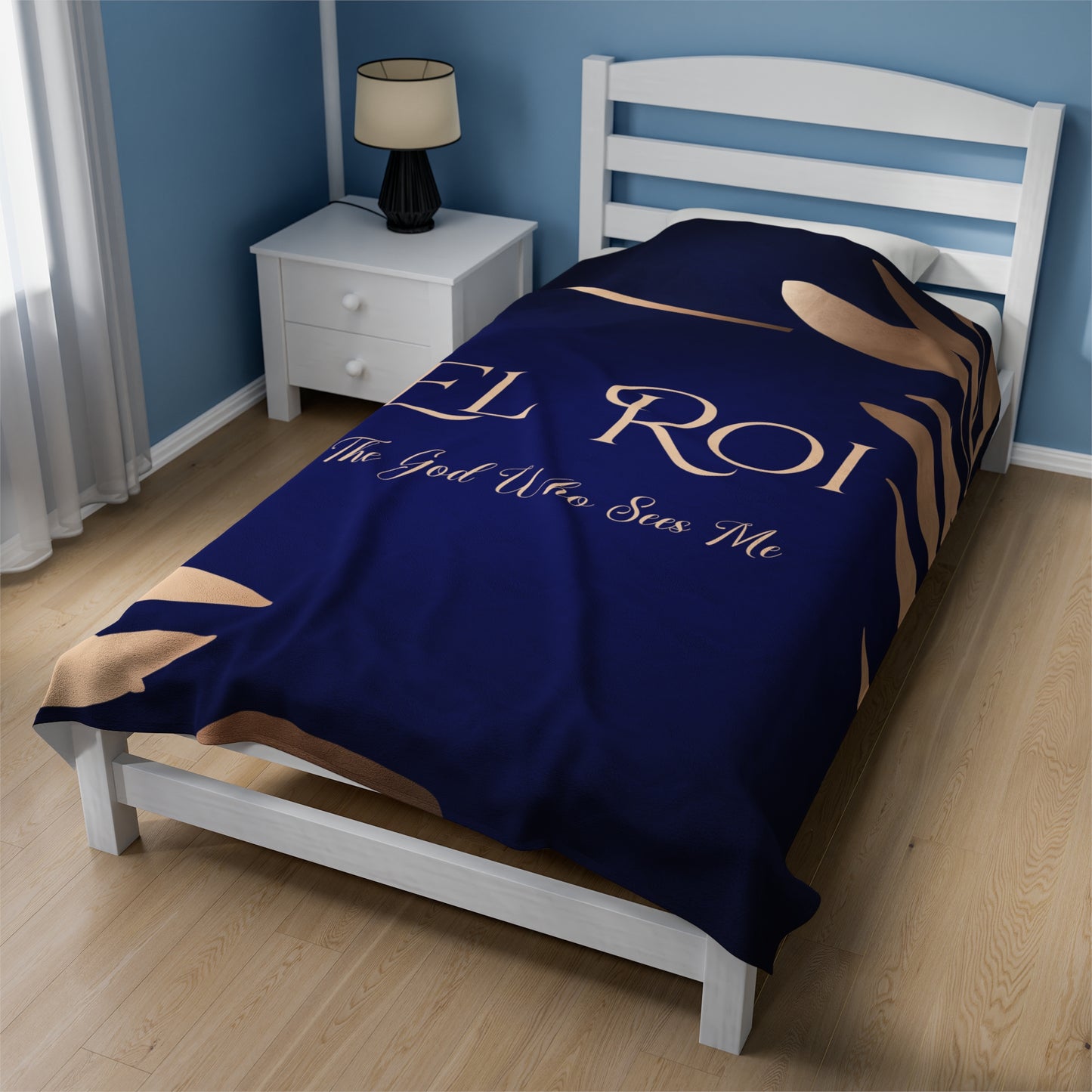 El Roi (Sapphire) Velveteen Plush Blanket