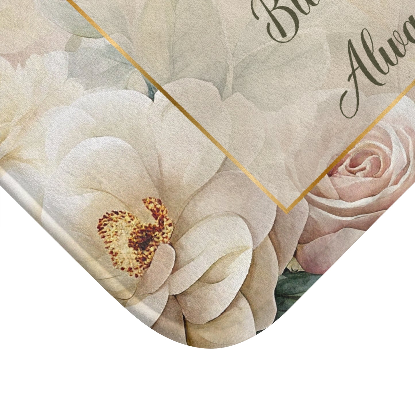 Lucky? Never - Blessed? Always Bath Mat