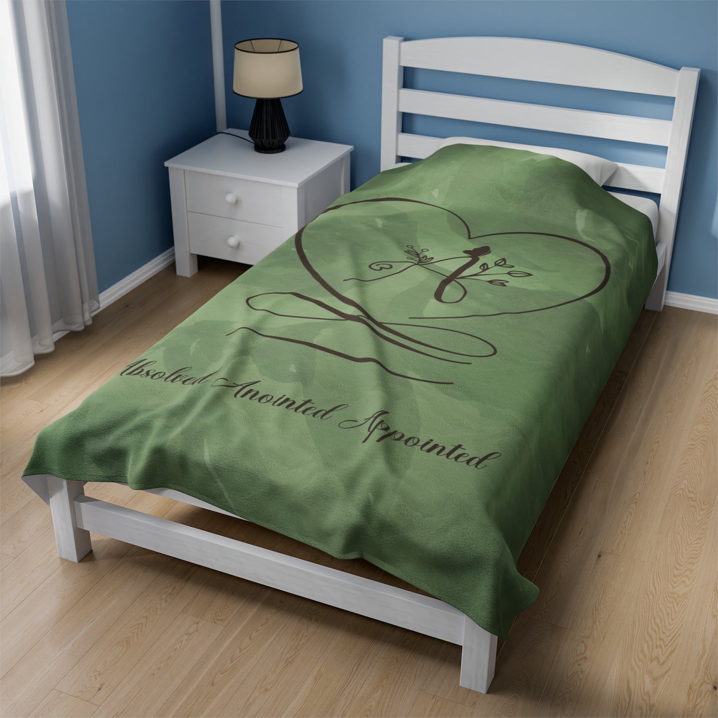 Anointed Velveteen Plush Blanket