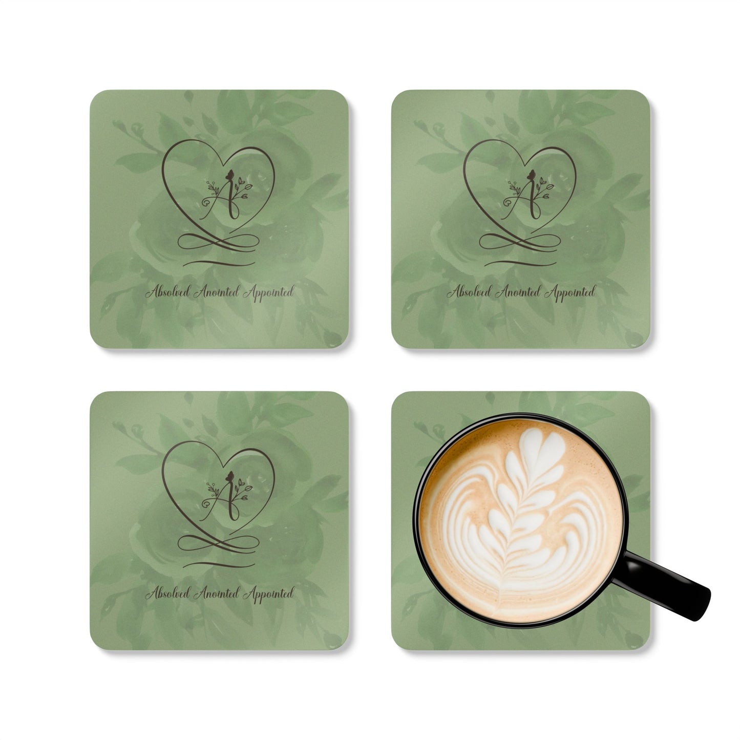 Anointed Corkwood Coaster Set
