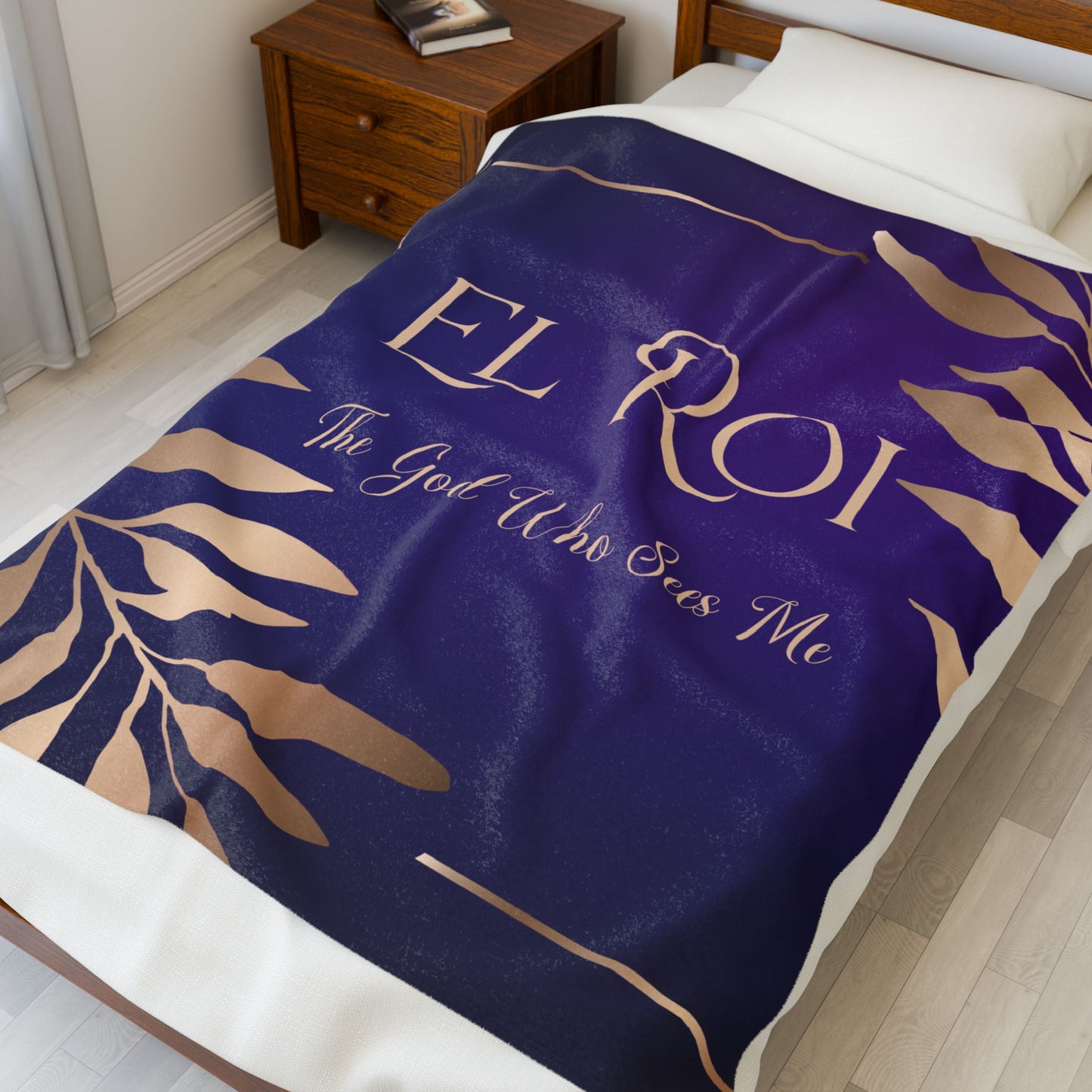 El Roi (Amethyst) Velveteen Plush Blanket