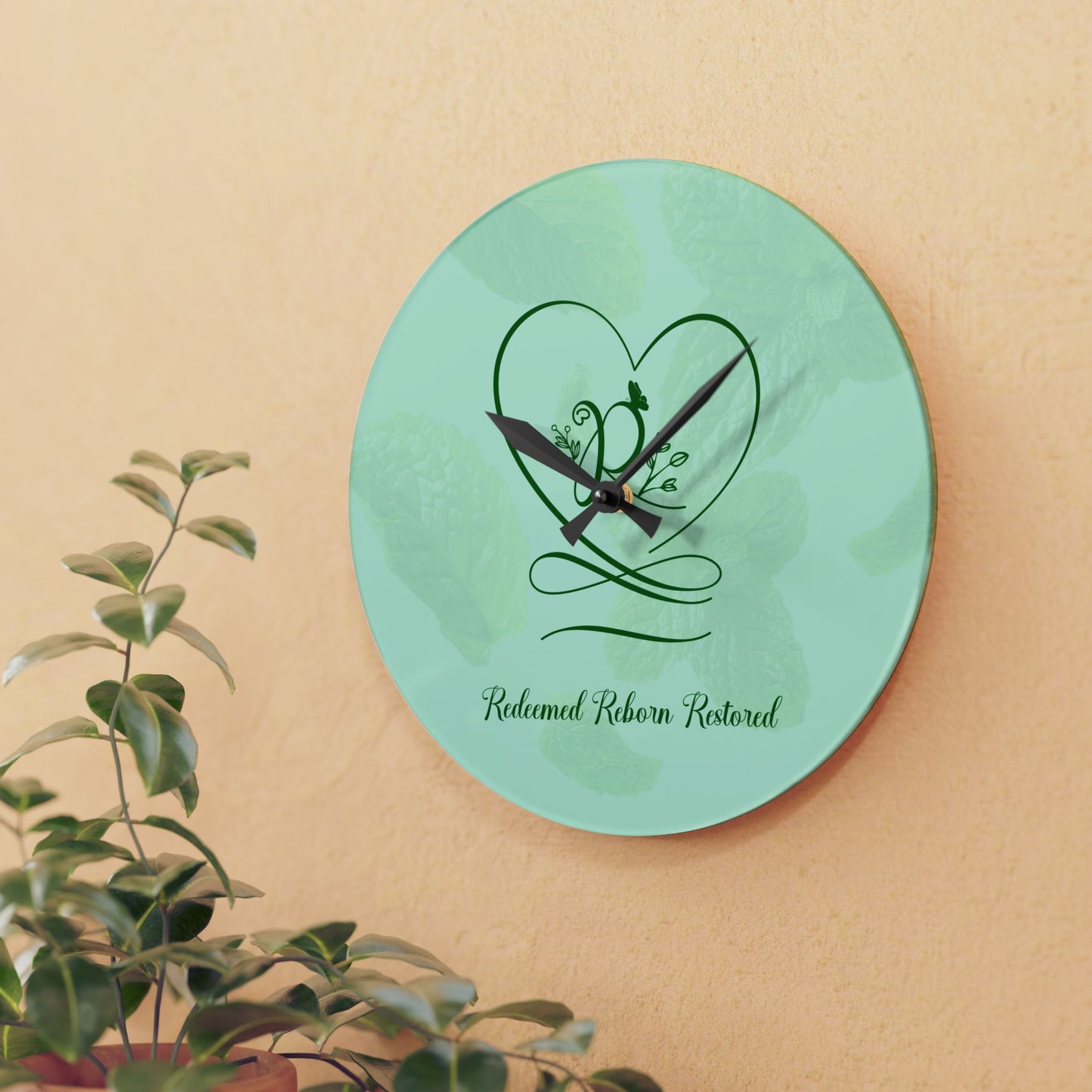 Redeemed 2 Acrylic Wall Clock
