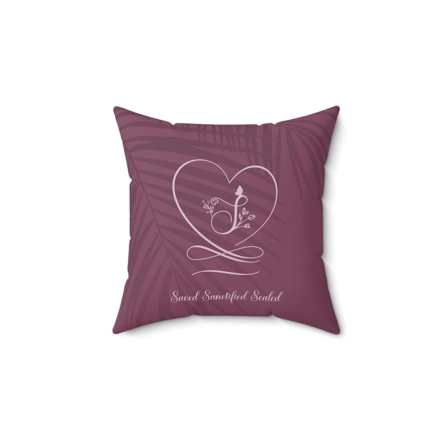 Saved 2 Faux Suede Square Pillow