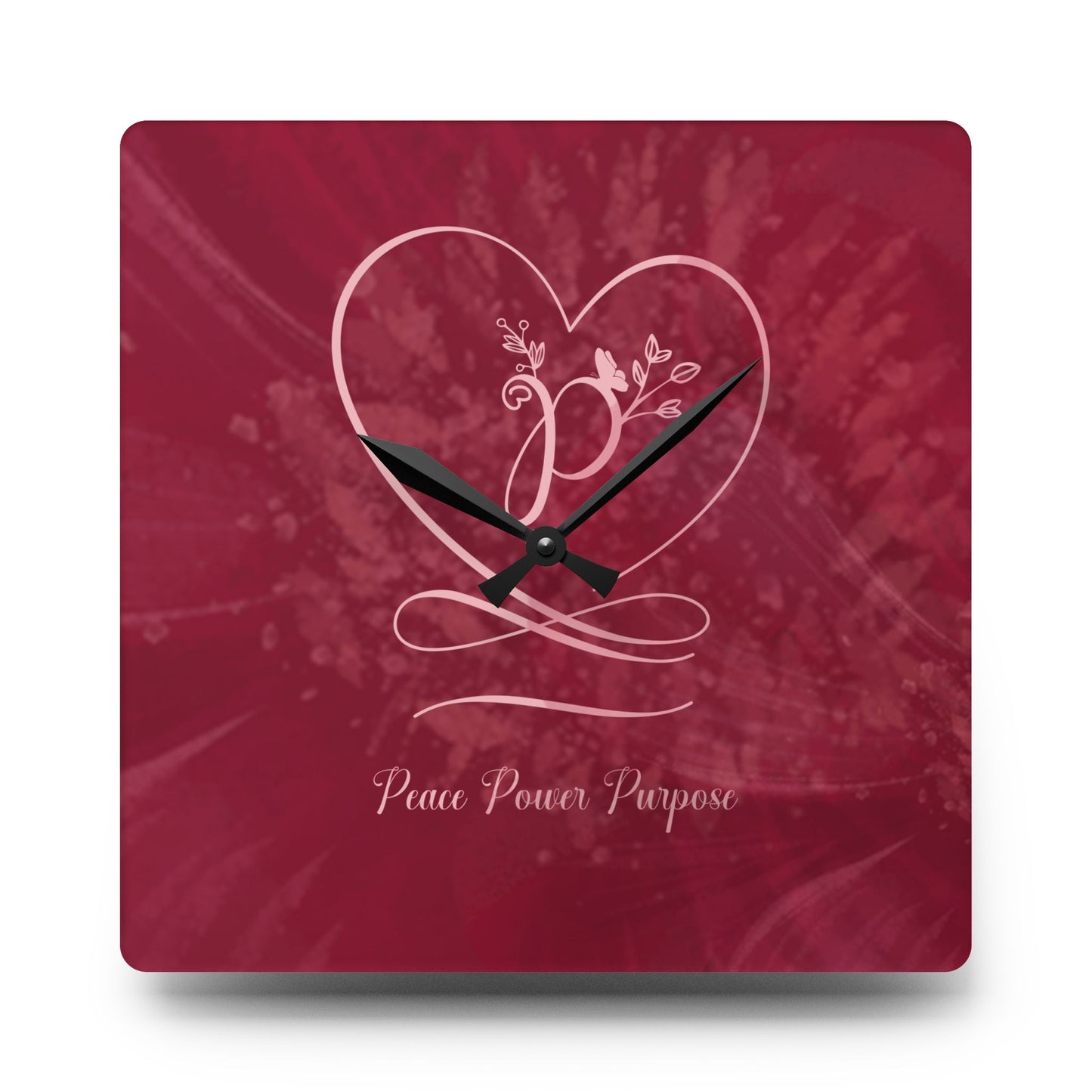 Peace 2 Acrylic Wall Clock