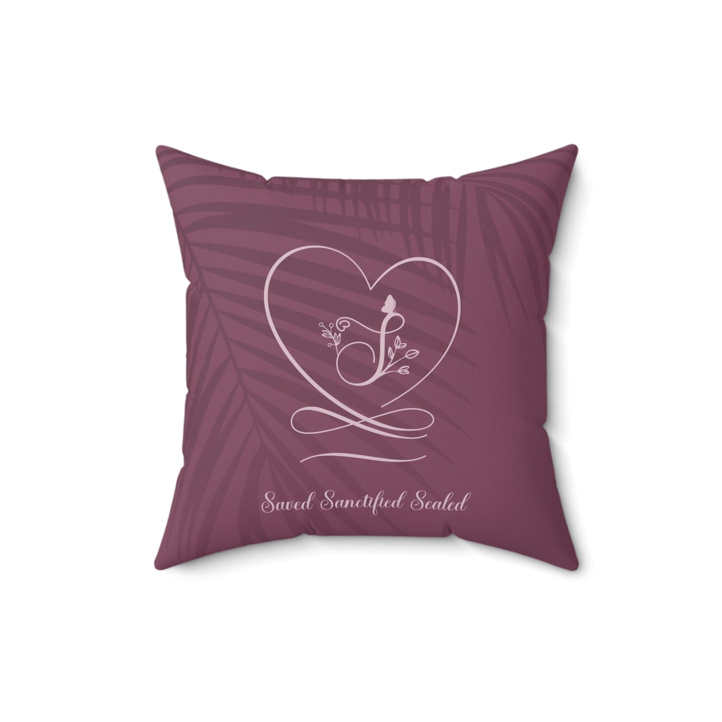 Saved 2 Faux Suede Square Pillow