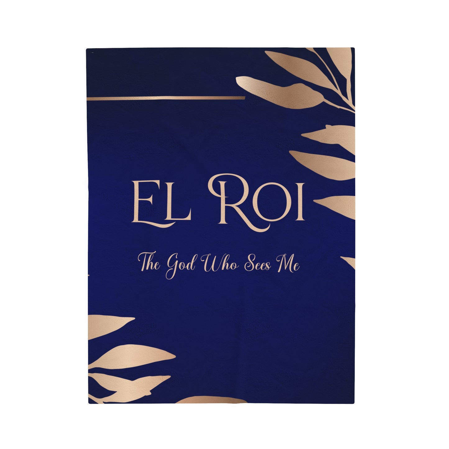 El Roi (Sapphire) Velveteen Plush Blanket