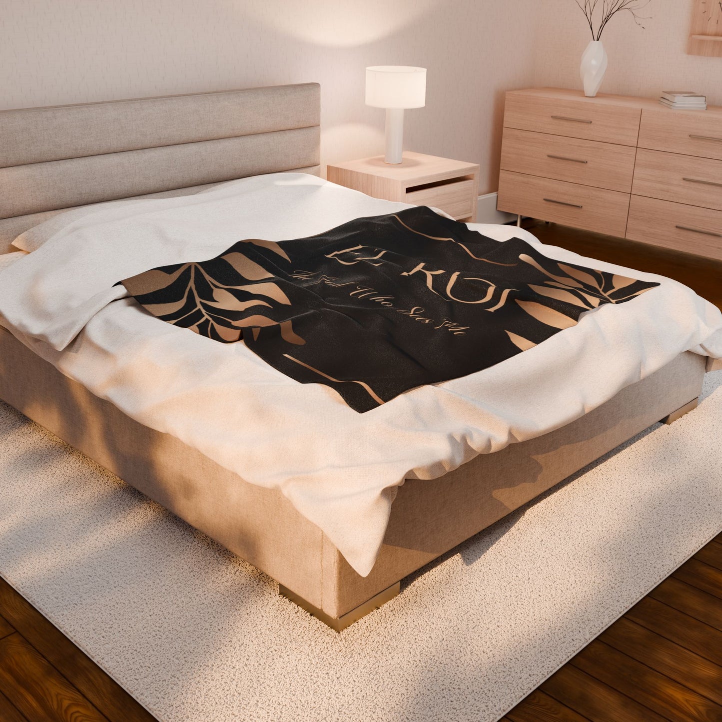 El Roi (Onyx) Velveteen Plush Blanket