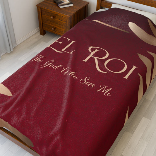 El Roi (Ruby)Velveteen Plush Blanket