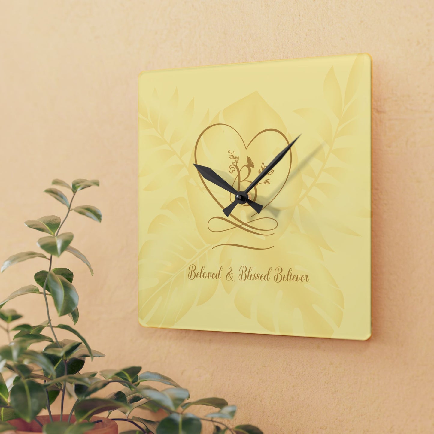Beloved 2 Acrylic Wall Clock