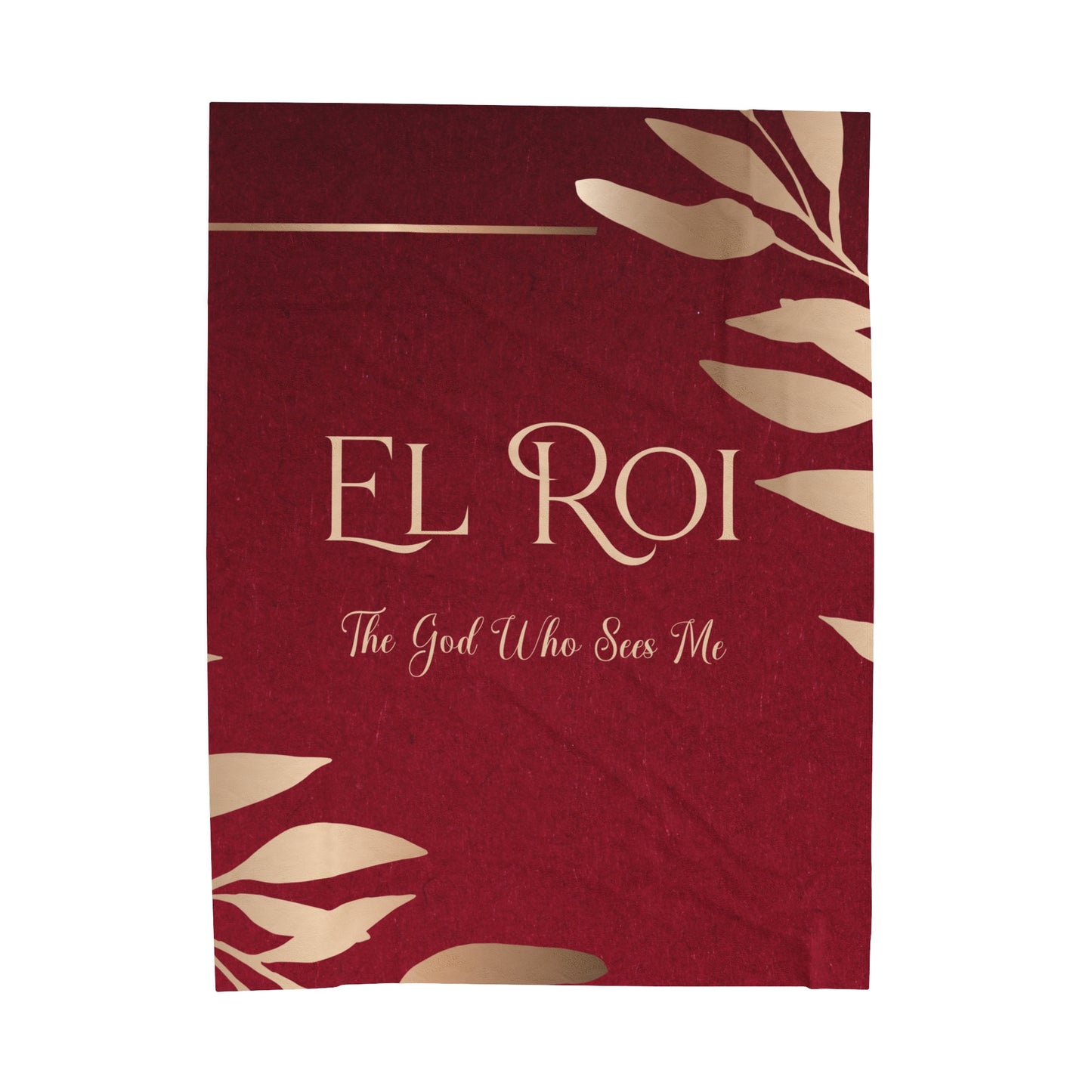 El Roi (Ruby)Velveteen Plush Blanket