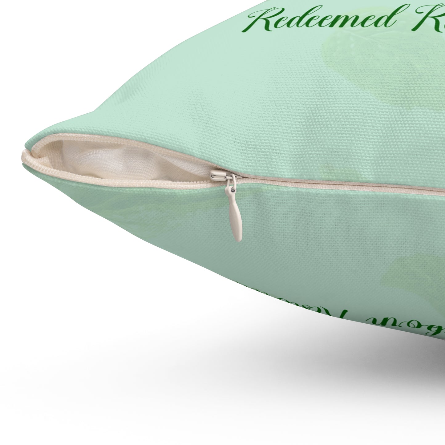 Redeemed 2 Polyester Square Pillow