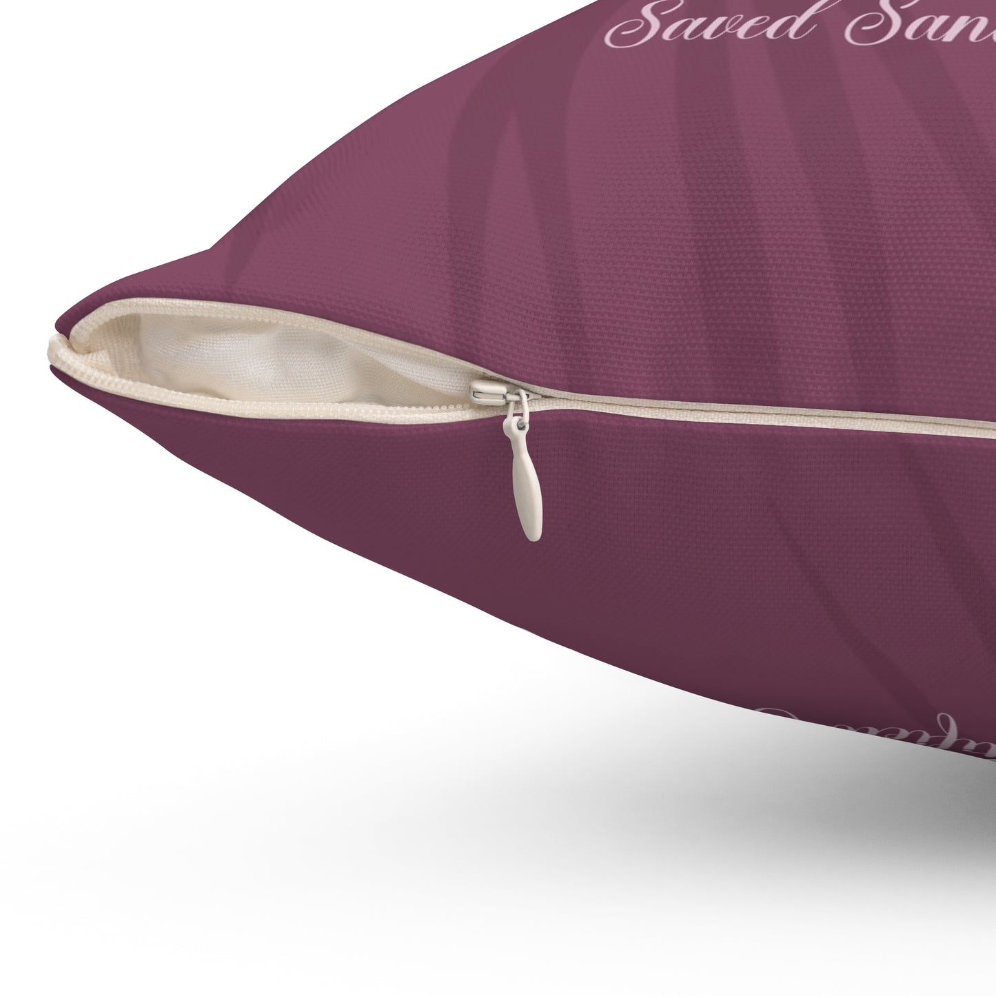 Saved 2 Polyester Square Pillow