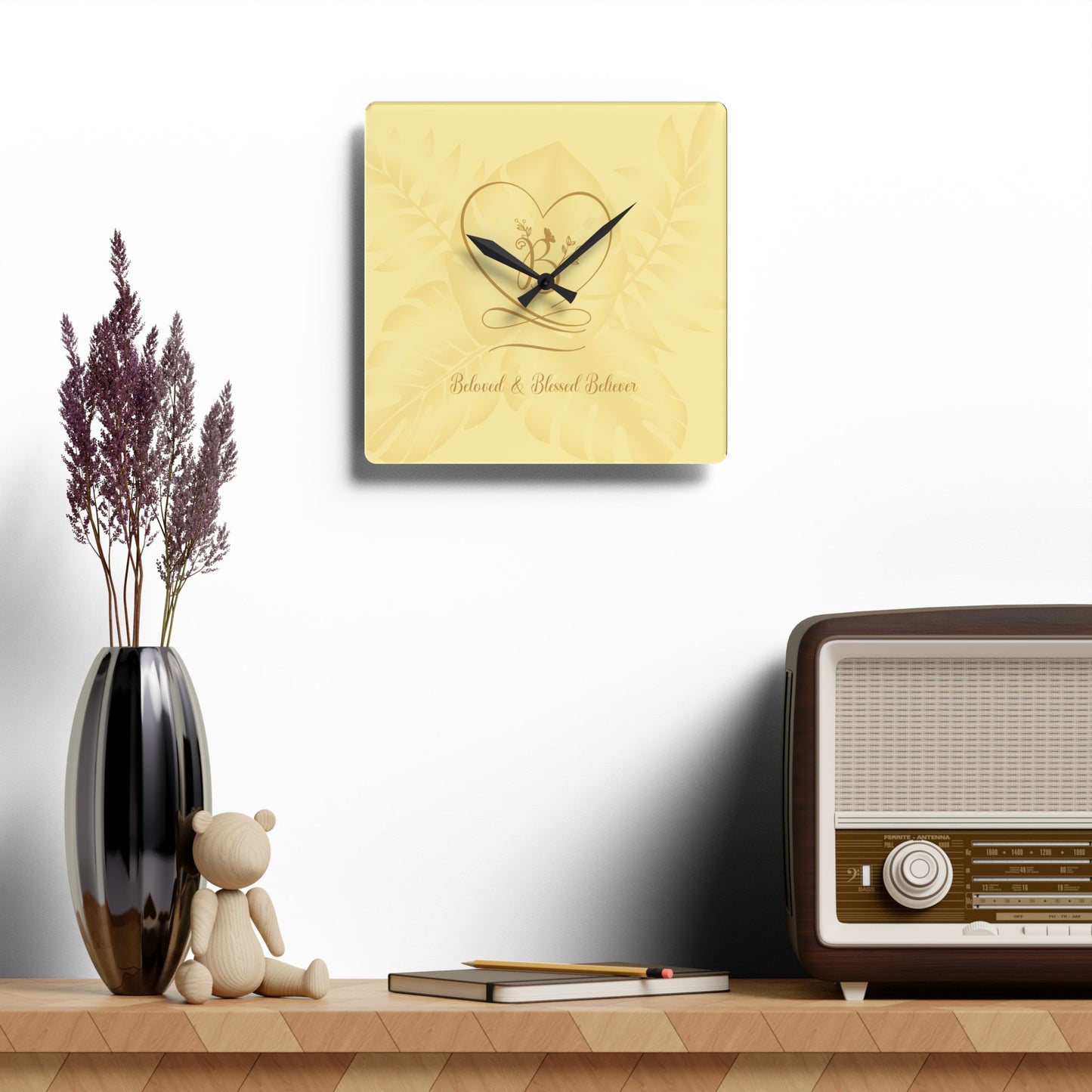 Beloved 2 Acrylic Wall Clock