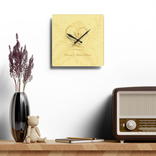Beloved 2 Acrylic Wall Clock