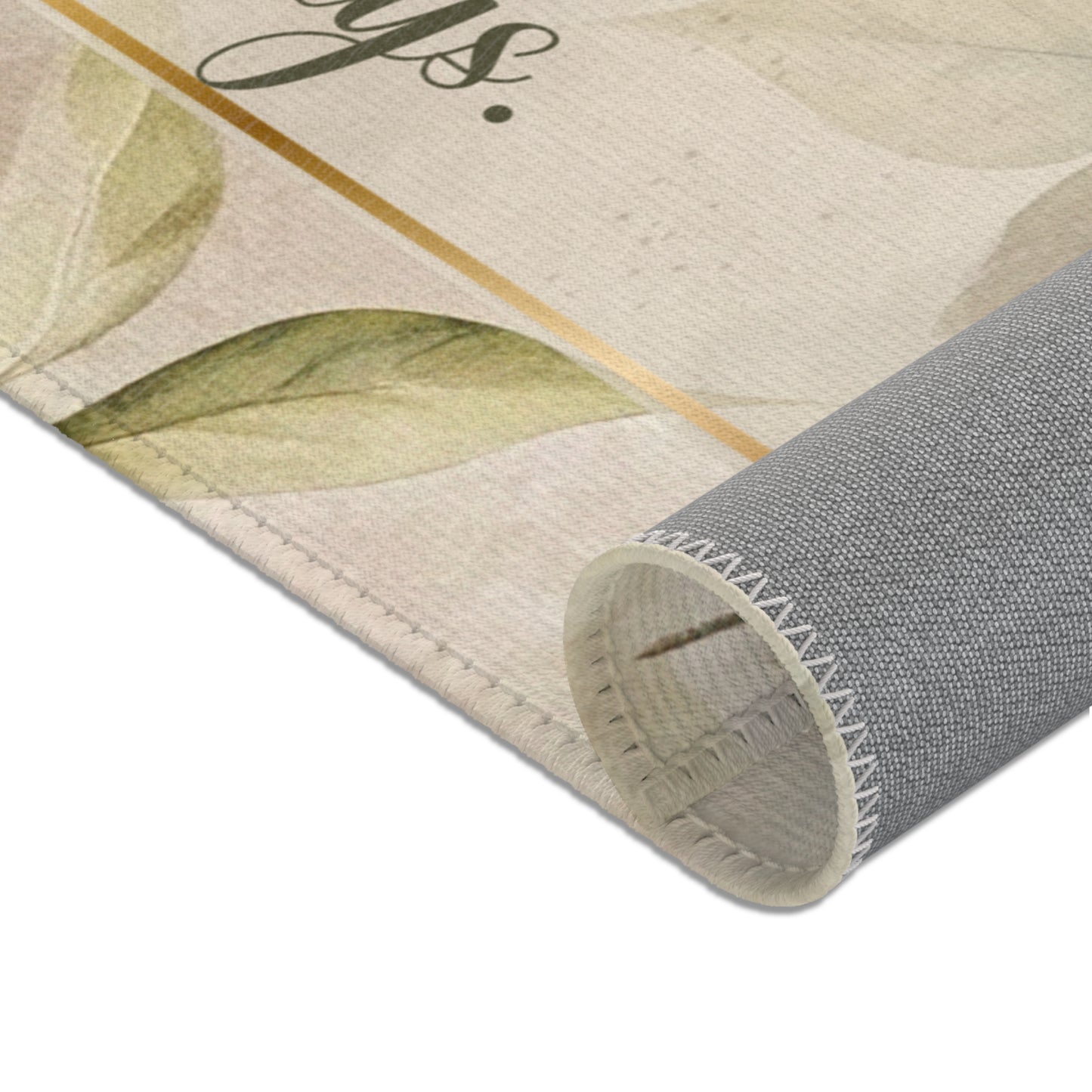 Lucky? Never - Blessed? Always Area Rugs