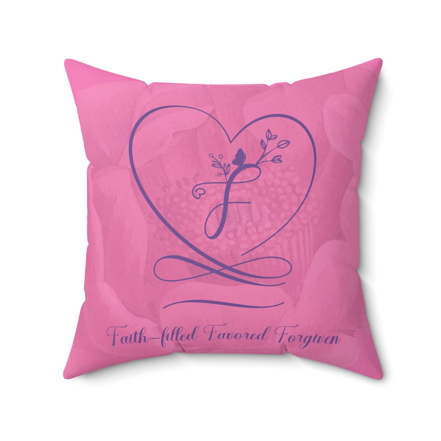 Favored Faux Suede Square Pillow