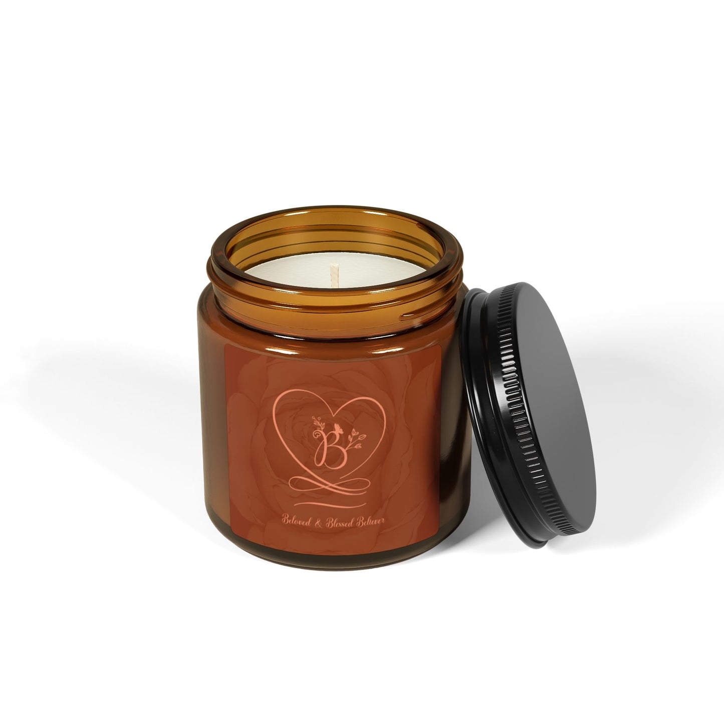 Beloved 2 Scented Soy Candle (Multi-Size, Amber Jar)
