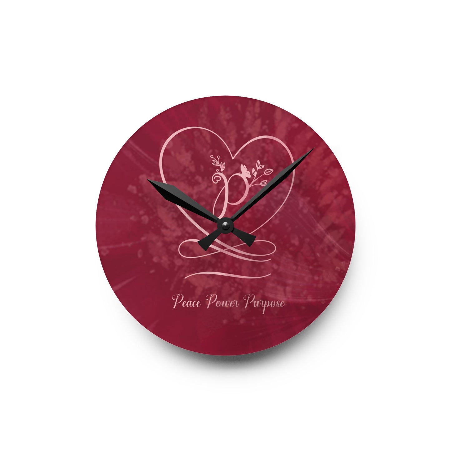 Peace 2 Acrylic Wall Clock