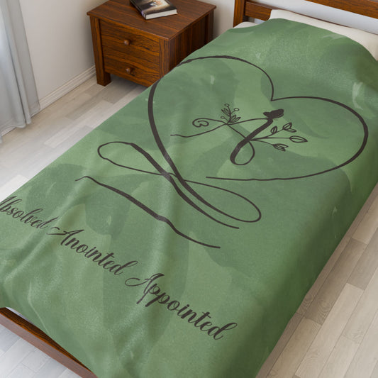 Anointed Velveteen Plush Blanket