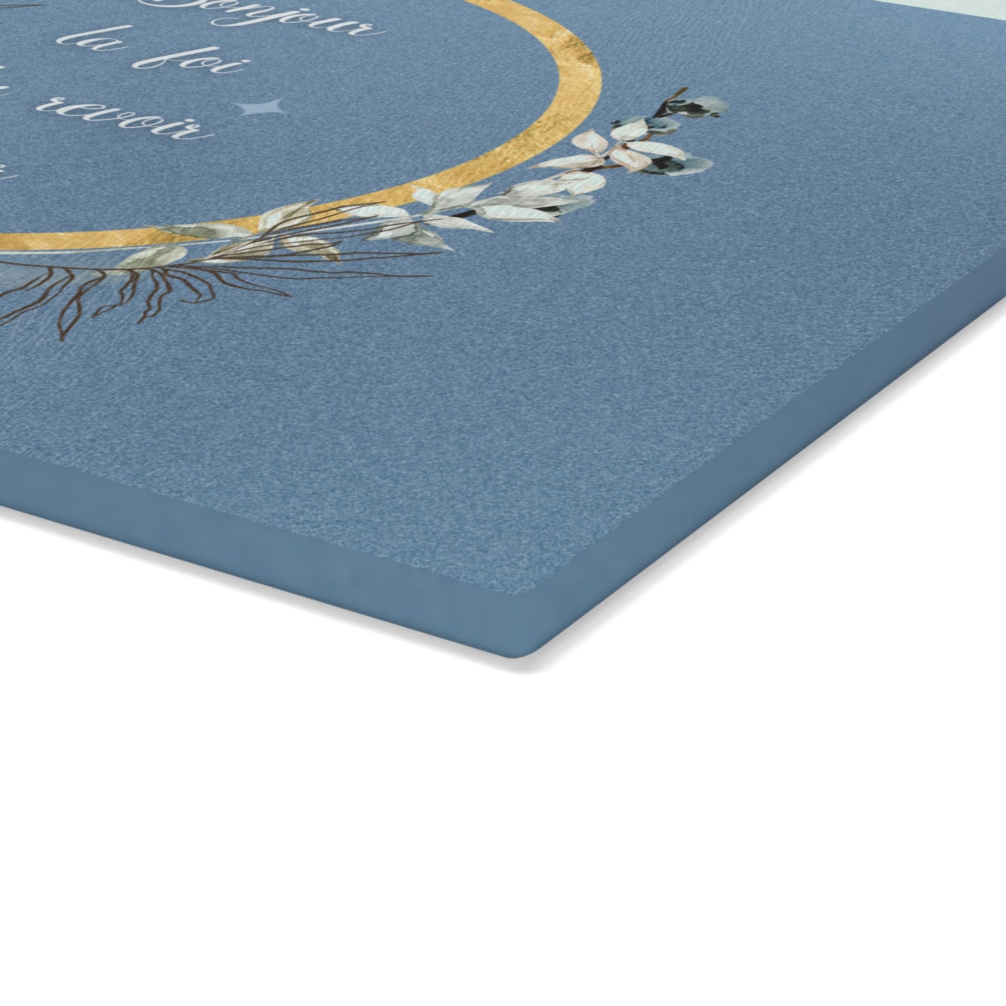 Bonjour la foi Glass Cutting Board