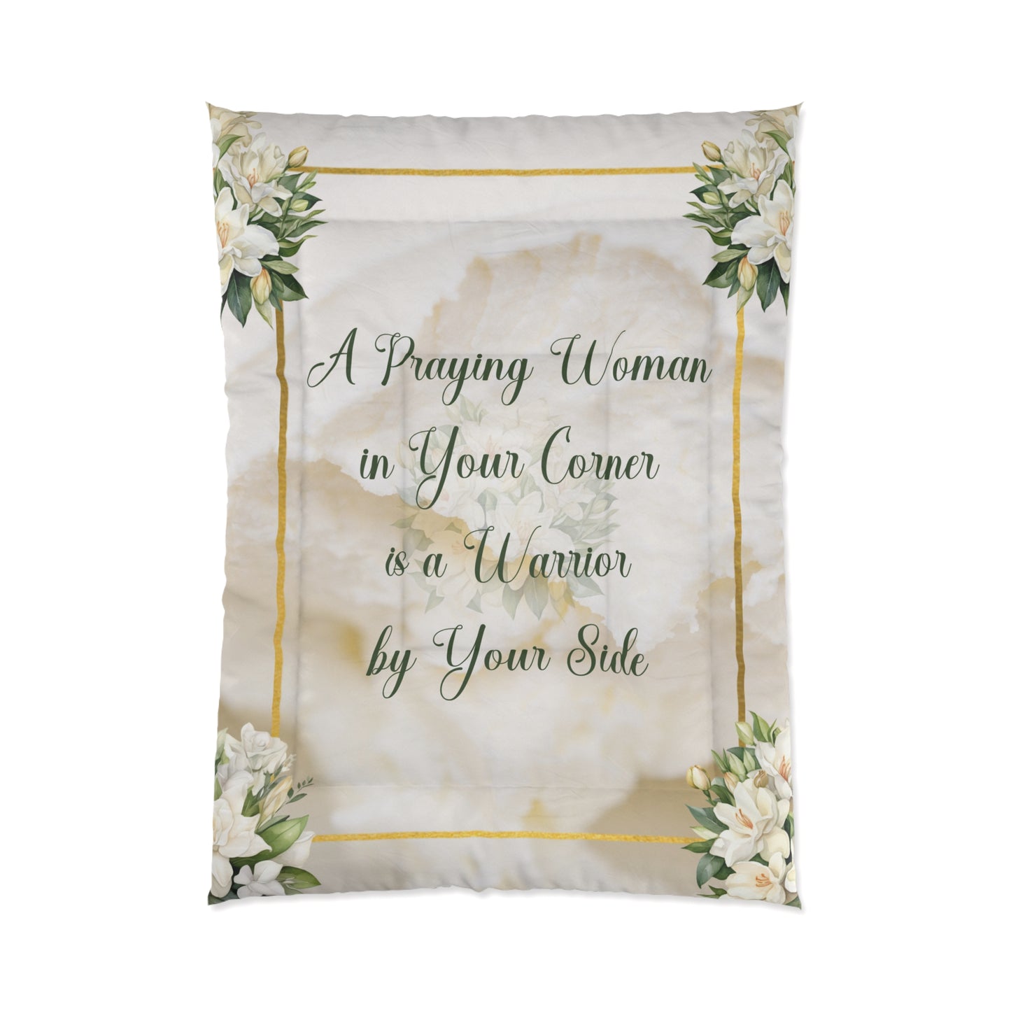 A Praying Woman Comforter