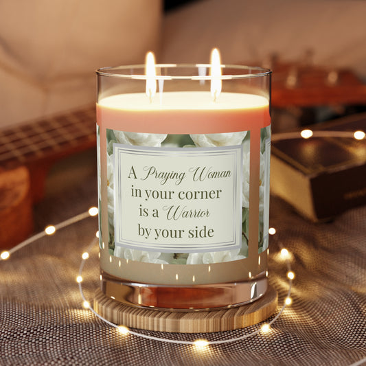 A Praying Woman Scented Candle - Full Glass, 11oz