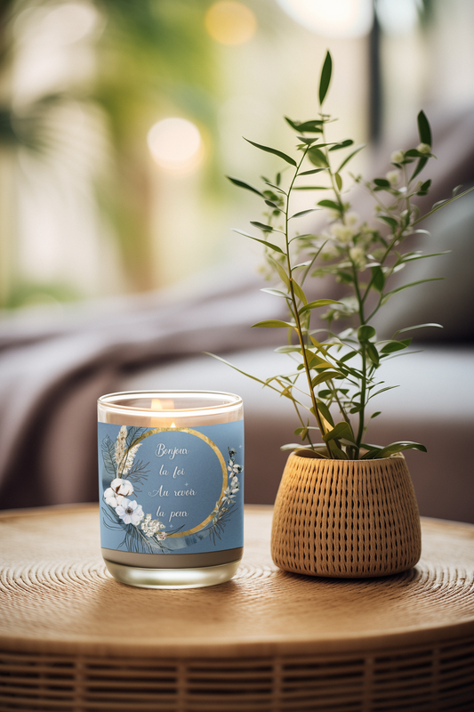 Bonjour la foi Scented Soy Candle, 9oz