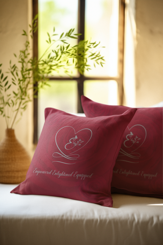 Empowered Spun Polyester Square Pillow