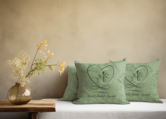 Anointed Faux Suede Square Pillow