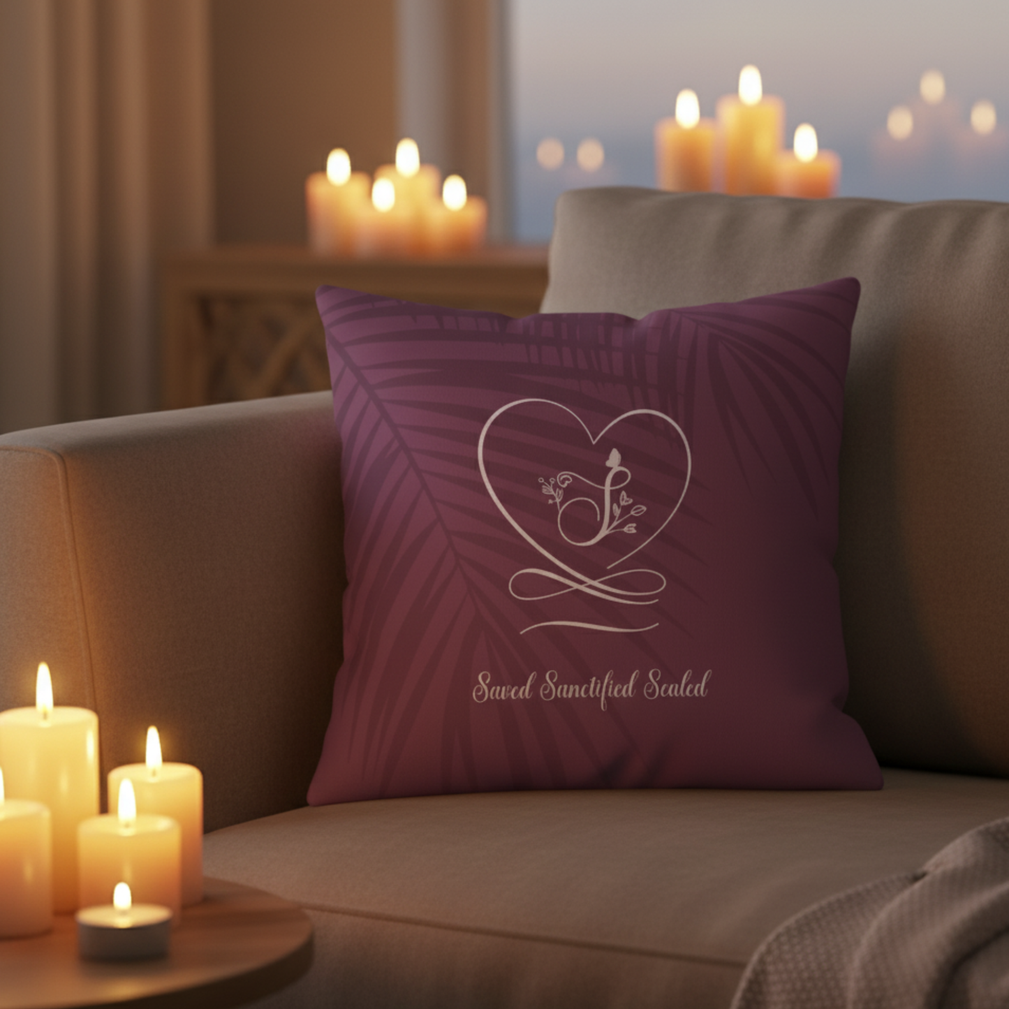 Saved 2 Polyester Square Pillow