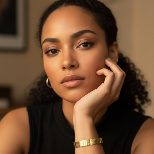 Blessed Cuff Bracelet (Engraved)