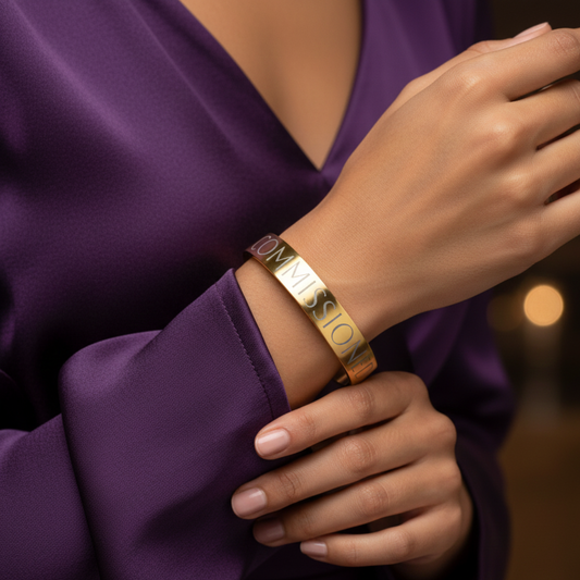 Commissioned Cuff Bracelet (Engraved)
