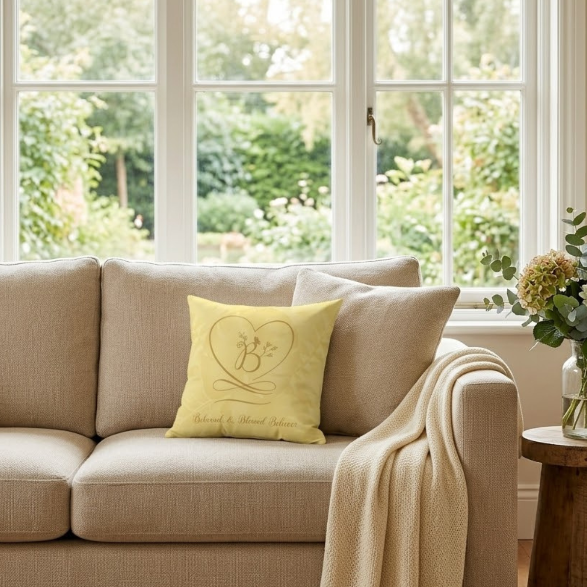 Beloved 2 Polyester Square Pillow