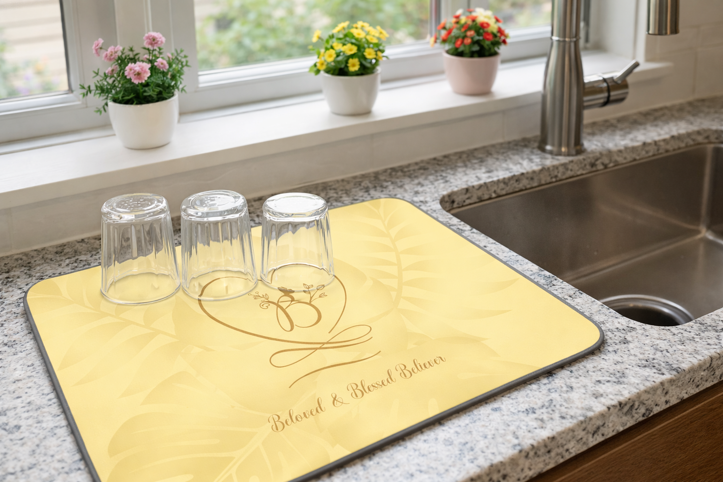 Beloved 2 Microfiber Kitchen Dish Mat