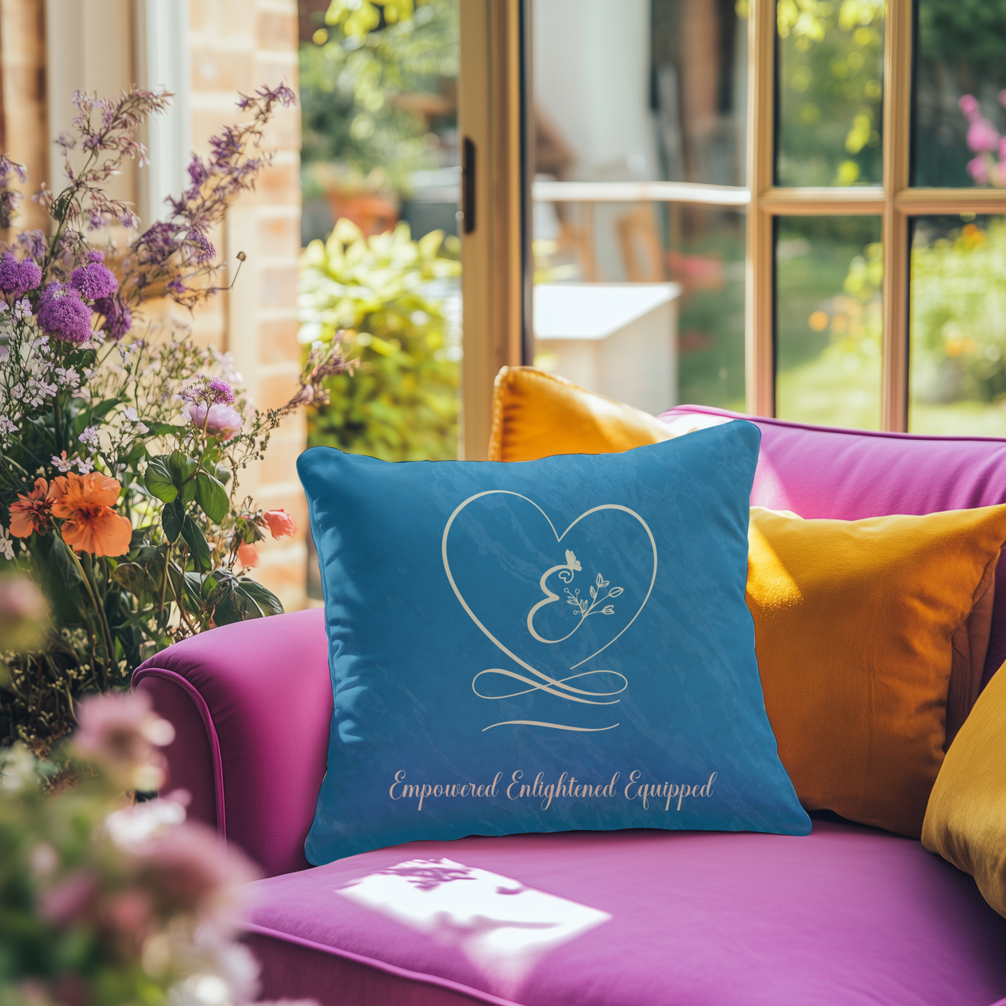 Empowered 2 Polyester Square Pillow