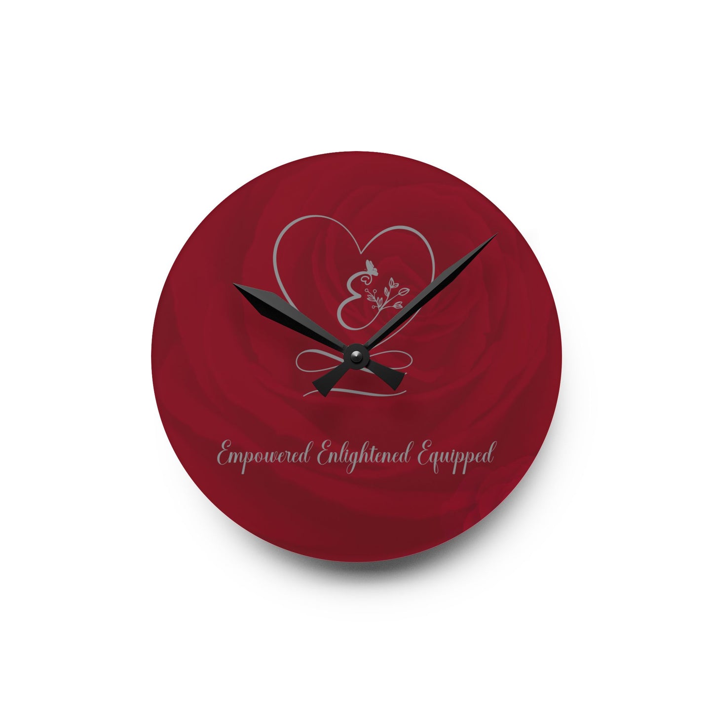 Empowered Acrylic Wall Clock -