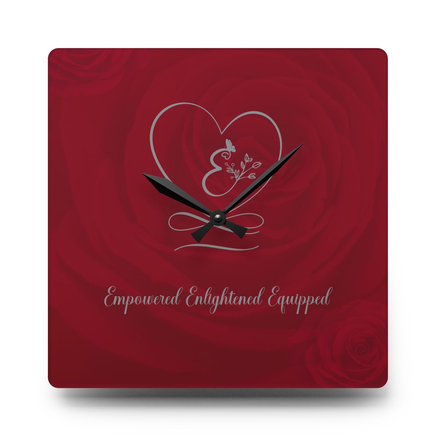 Empowered Acrylic Wall Clock -