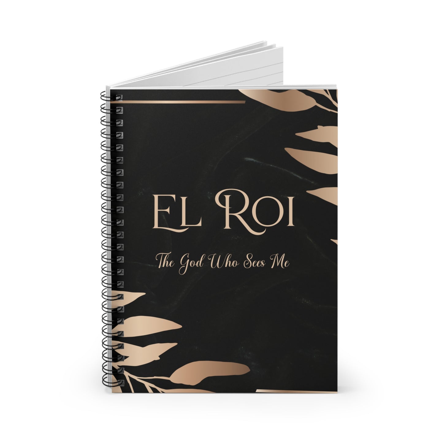 El Roi (Onyx) Spiral Notebook - Ruled Line