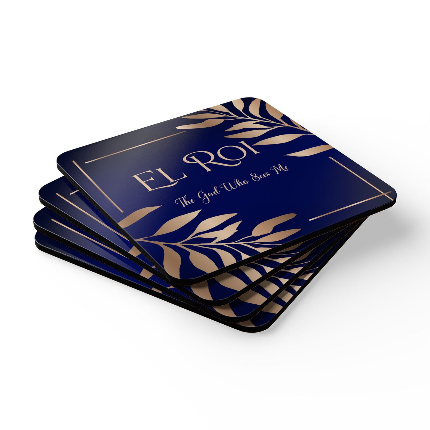 El Roi - (Sapphire) Corkwood Coaster Set