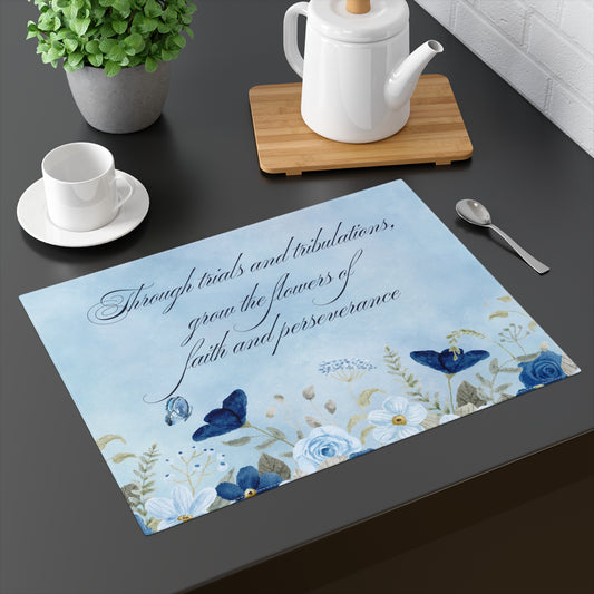 Flowers of Faith Placemat, 1pc