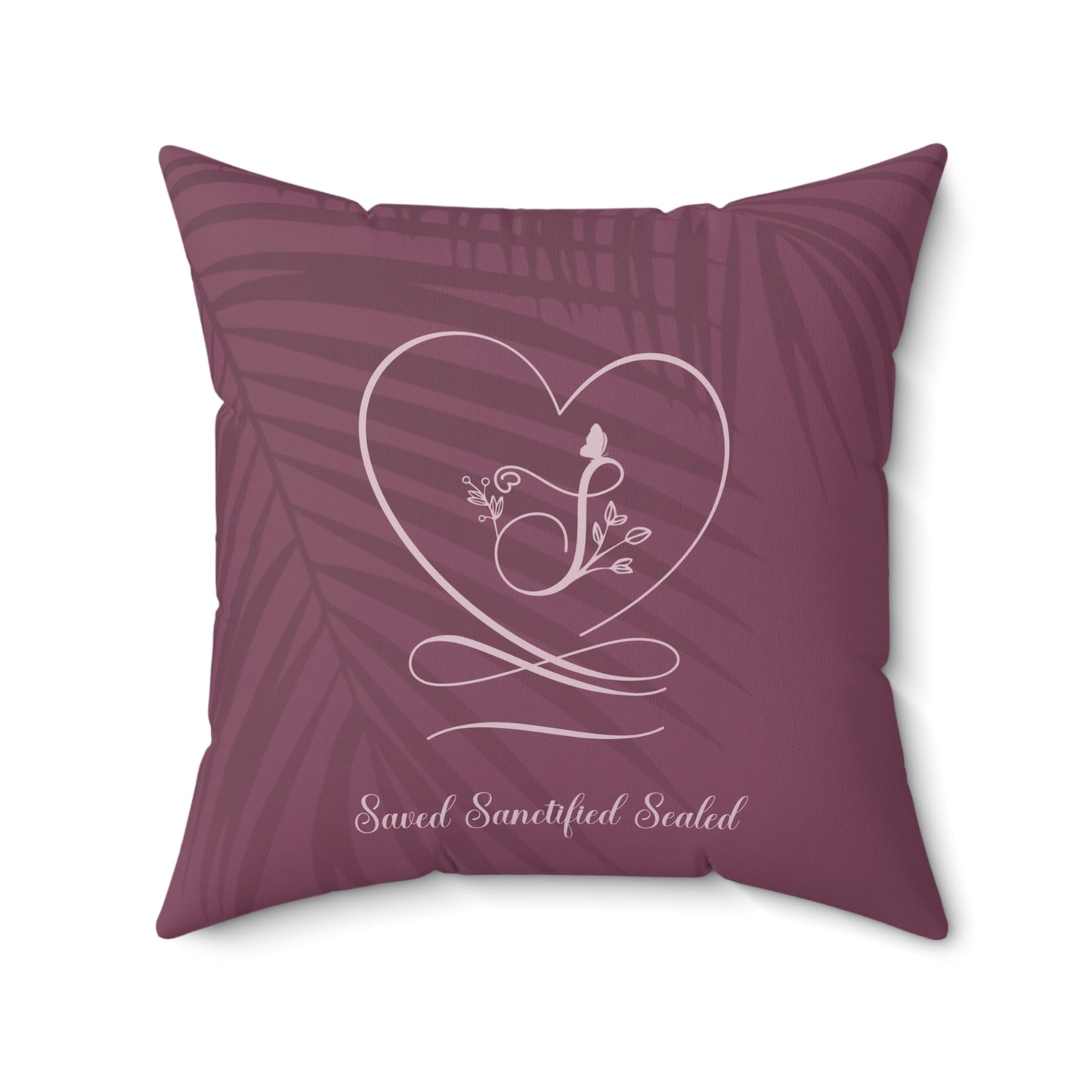 Saved 2 Faux Suede Square Pillow