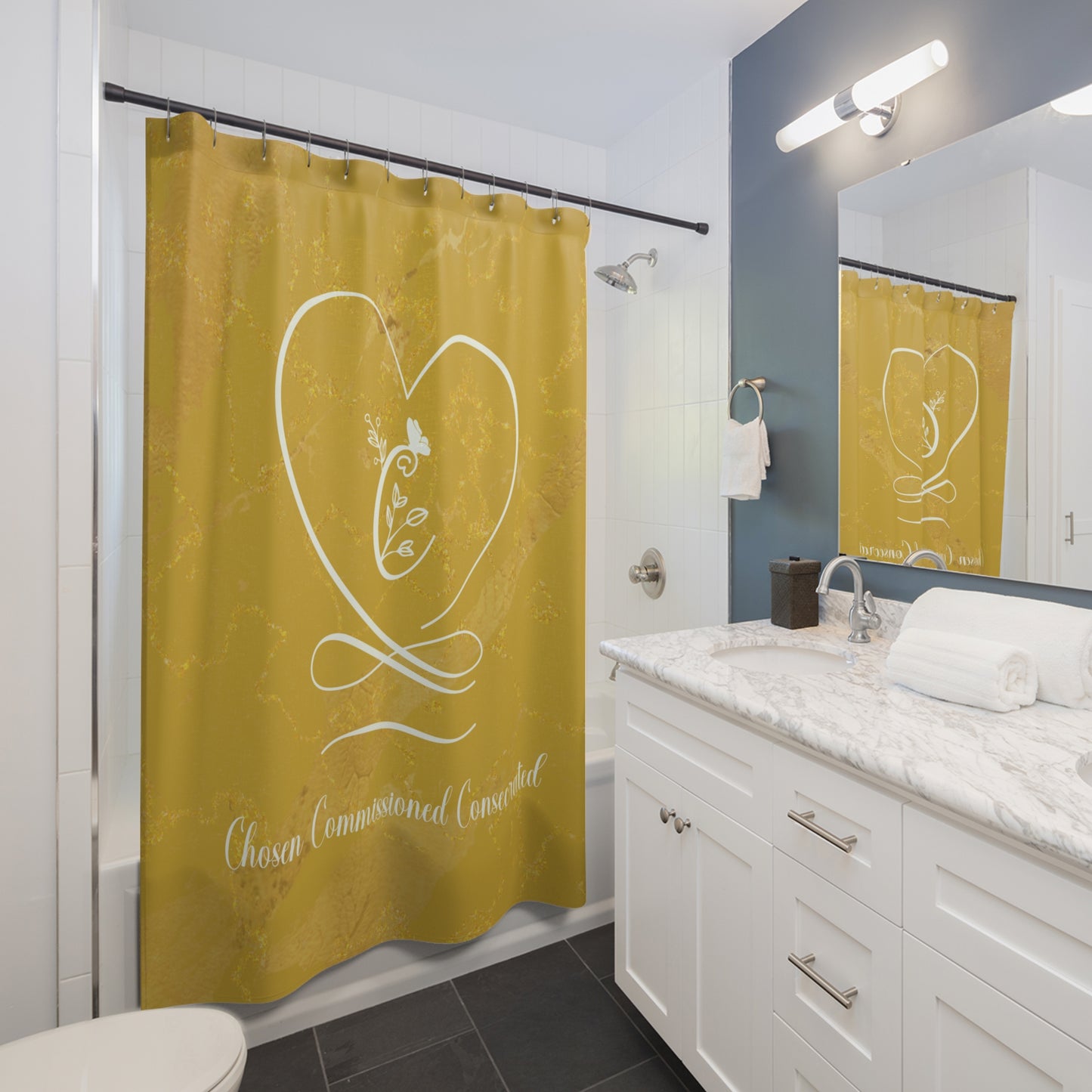 Chosen 2 Shower Curtains