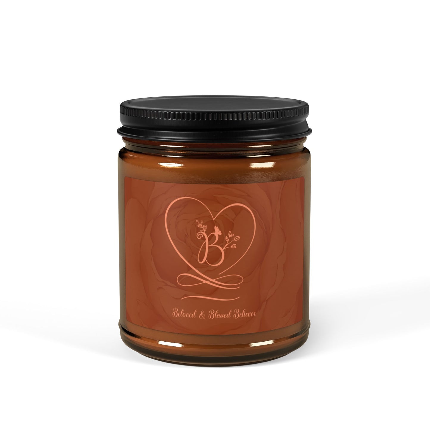 Beloved 2 Scented Soy Candle (Multi-Size, Amber Jar)