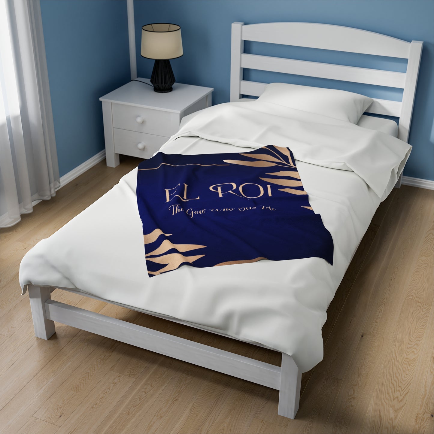 El Roi (Sapphire) Velveteen Plush Blanket